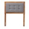 Baxton Studio Sarine Mid-Century Modern Dark Grey Fabric and Walnut Brown Finished Wood Twin Size Headboard 181-11164-Zoro - alternate 6